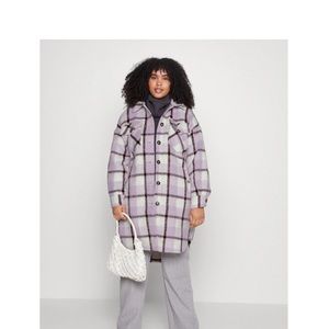 Plaid Shacket with Belt